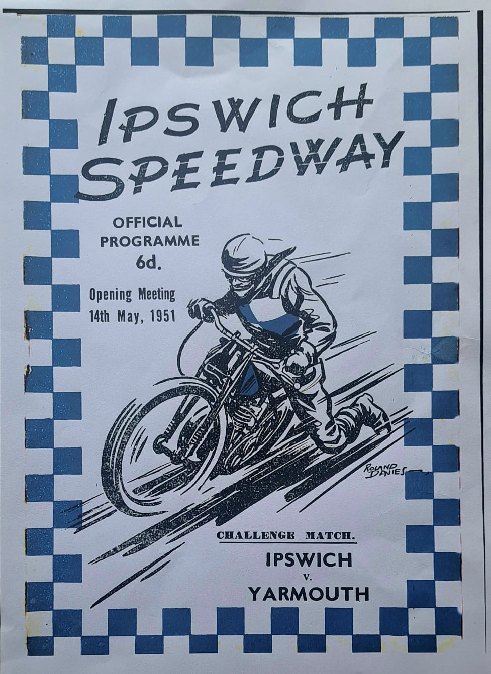 WITCHES OFFER FREE ENTRY TO FANS WILLING TO DONATE ANY 1951 IPSWICH PROGRAMME